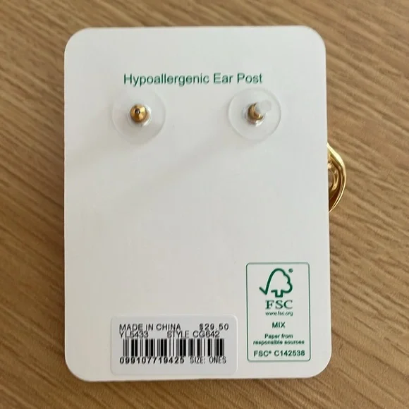 NWT j.crew chain link earrings - Picture 2 of 4